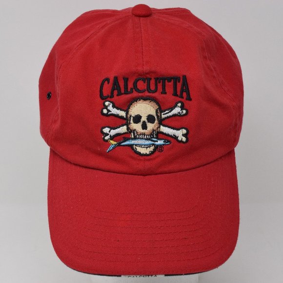 Calcutta Fishing Cap Scull Crossbones 